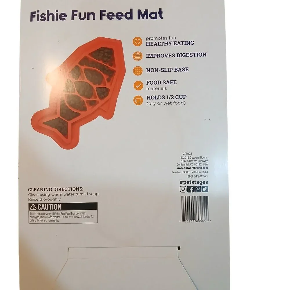 Orange Silicone Cat slow feeder bowl
